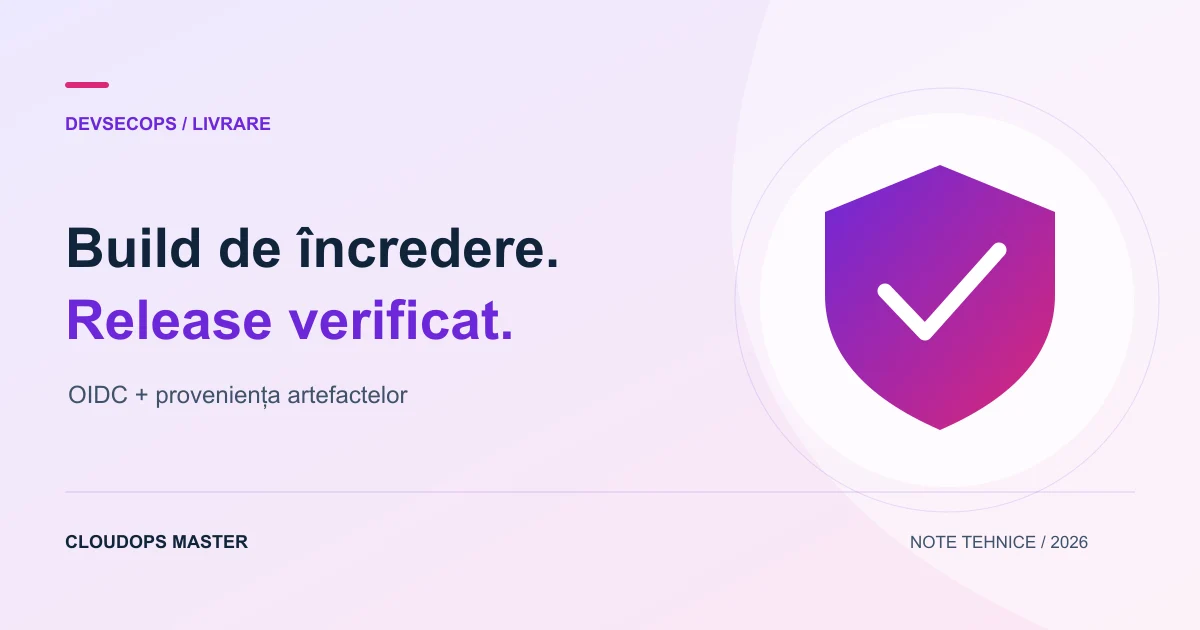 GitHub Actions în 2026: OIDC, proveniența build-urilor și deploy-uri mai sigure